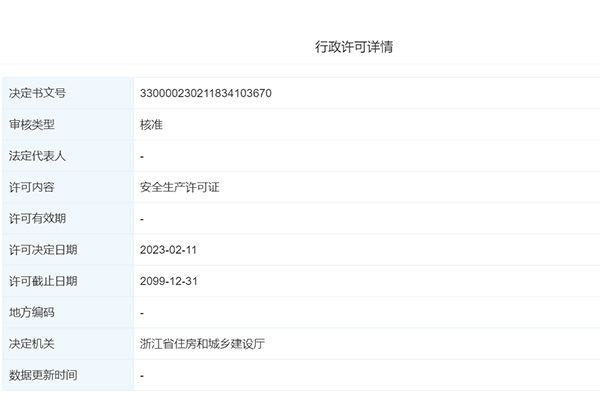 热烈祝贺我司均合建设通过安全生产许可证